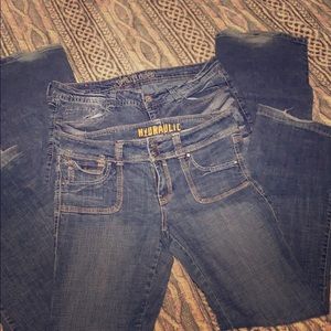Jeans- 2 pair lot hydraulic and wallflower